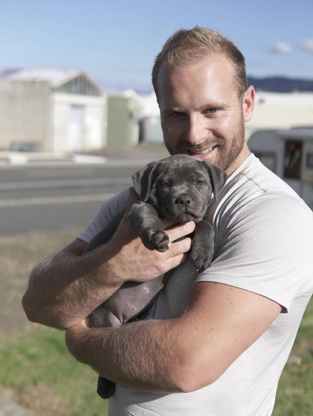 Happy Staffie family