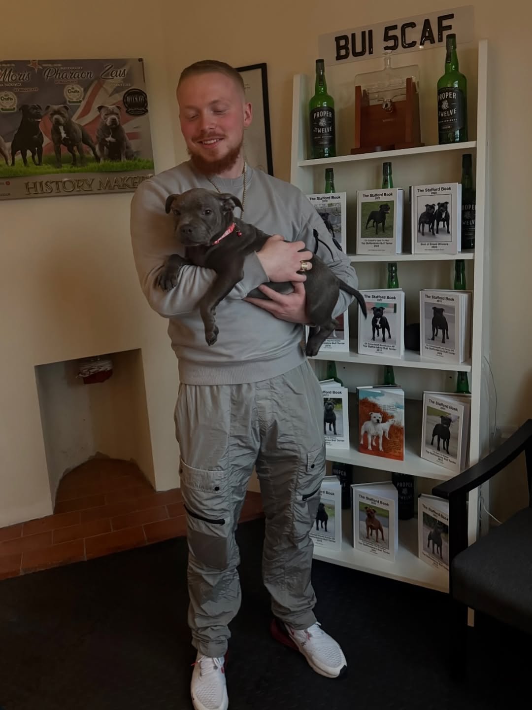 Happy Staffie family